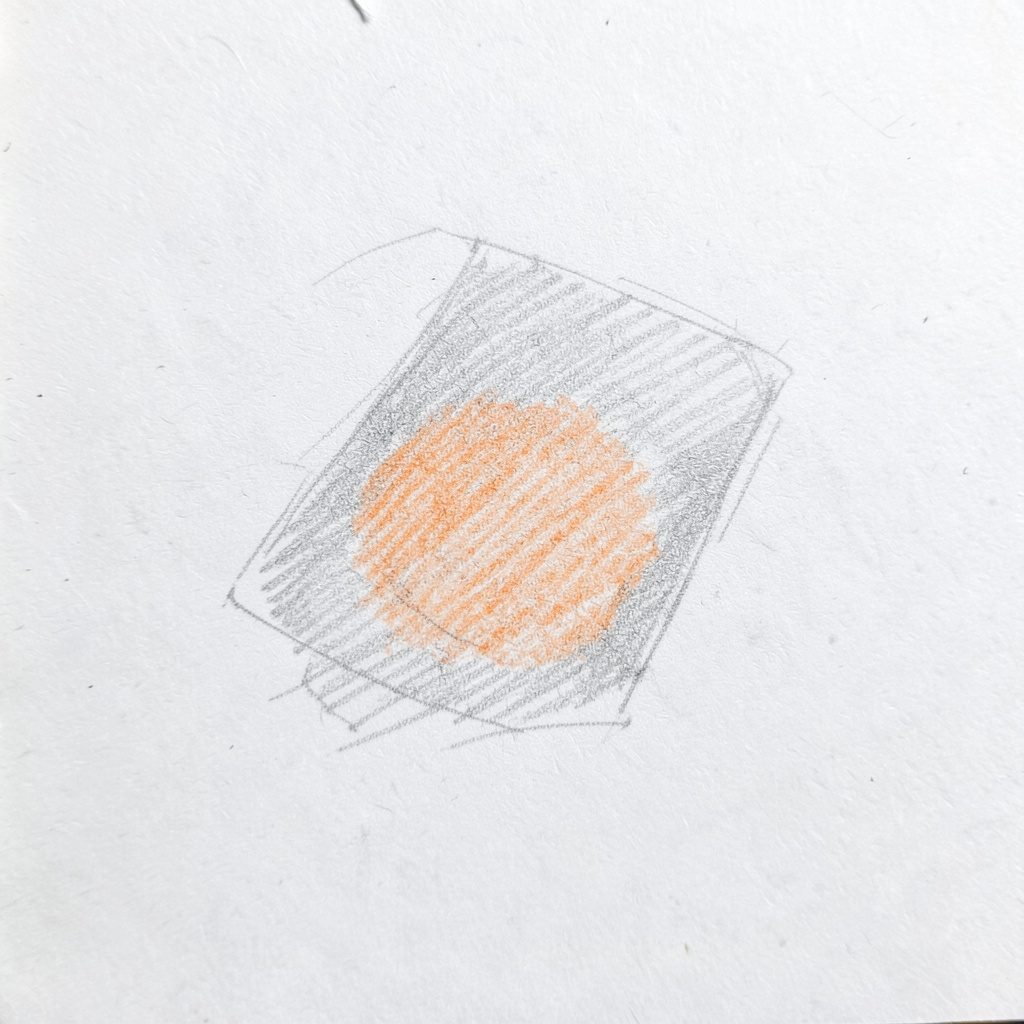 Pencil rendering of a semi-automatic pistol on a plain surface, drawn in graphite with subtle highlights.